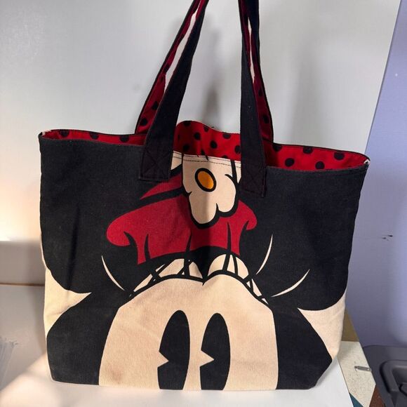 Disney funny face series Mickey & Minnie canvas bag - Picture 3 of 4